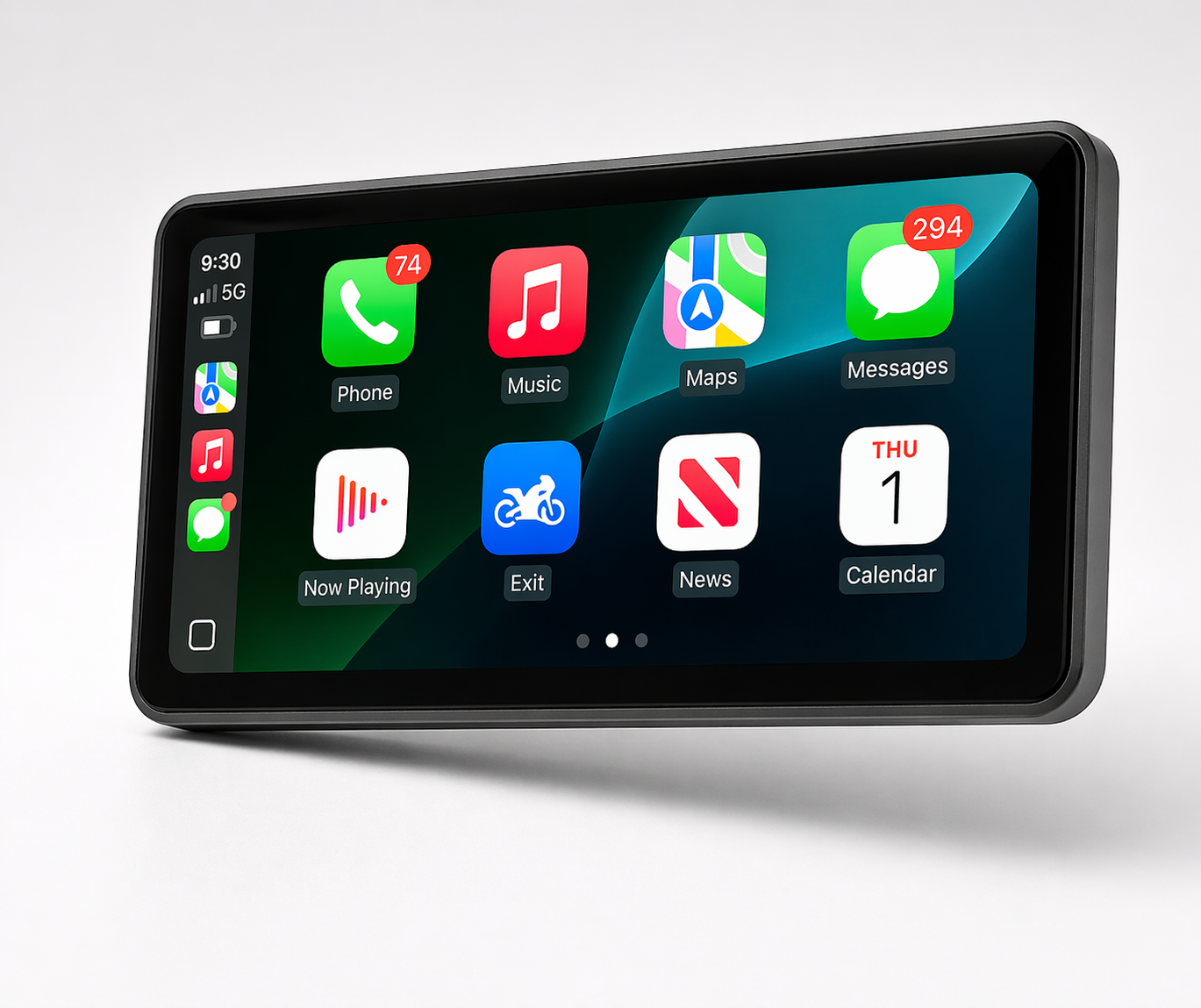 6" Trådløs Smartskjerm med ApplePlay og AndroidAuto